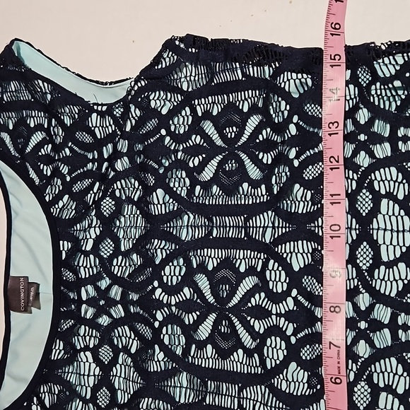 Covington | Blue and Aqua  Lace A-line Dress - Picture 7 of 10